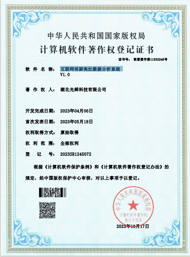 软著-互联网明厨亮灶数据分析系统